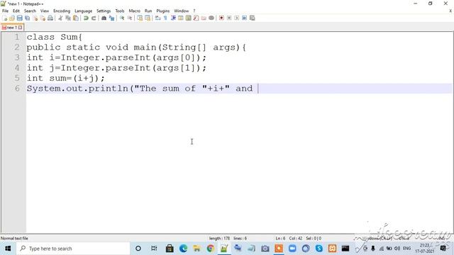 Java program | Sum of two numbers using command line argument | java fundamentals| PBLApp |pjp wipr