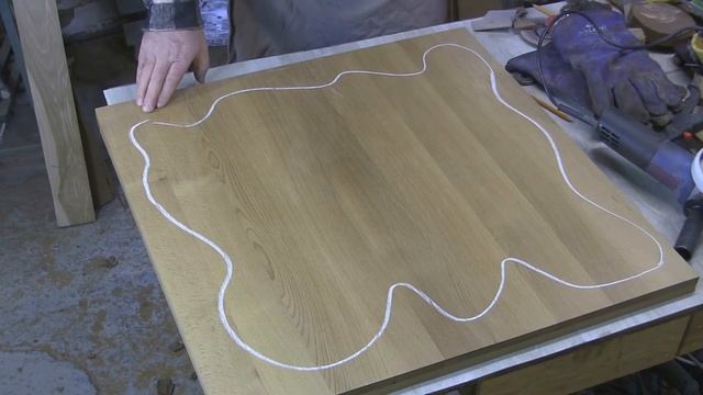 Журнальный столик с частичным брашированием. Table brushing смотреть онлайн