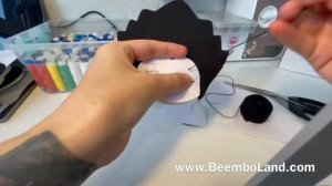 Как ровно вышить лицо на игрушке из фетра // Felt Toy Face Sewing Tutorial