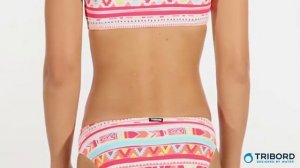 РАЗДЕЛЬНЫЙ КУПАЛЬНИК БАНДО GEO FLUO ДЛЯ ДЕВОЧЕК TRIBORD