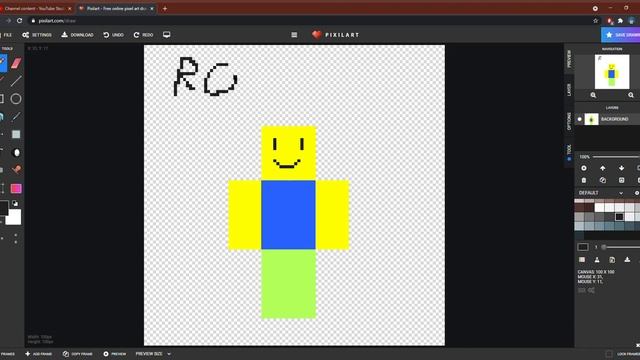 My Pixel Art Roblox Noob смотреть онлайн