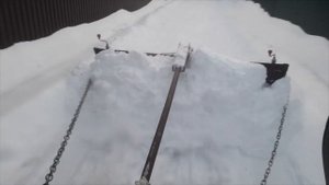 Отвал для снега для навески на фаркоп