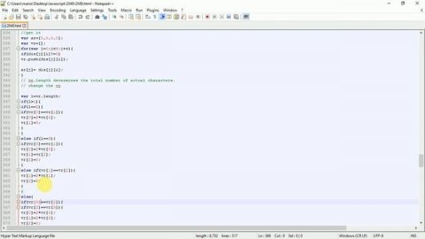 2048 game in javascript