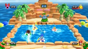 Mario Party 9 - Minigames - Sonic Vs Tails Vs Shadow Vs Rayman