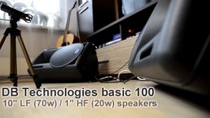 DB Technologies Basic 100 speaker test + look inside