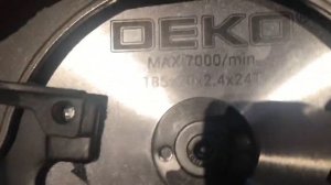 Распаковка — Дисковая пила Deko DKCS1800
