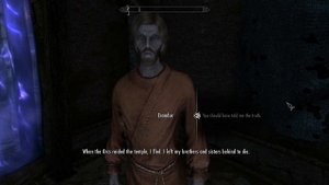 All reactions on Erandur's confession. Skyrim Anniversary Edition