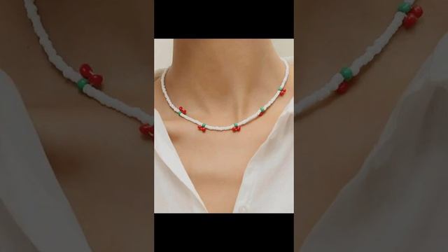 Идеи чокеров из бисера ? (идеи не мои) #бисероплетение #бисер смотреть онлайн