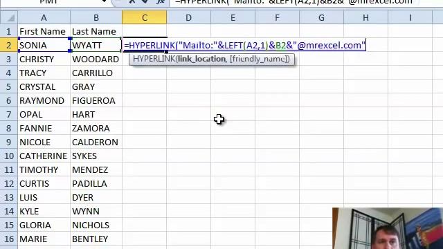 Excel - MailTo Hyperlinks: Episode 1370