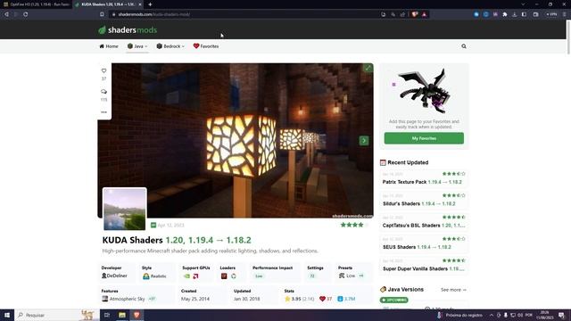 COMO BAIXAR E INSTALAR SHADERS NO MINECRAFT 1.20.1 (PC) смотреть онлайн