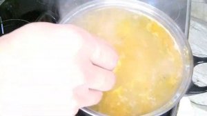 Суп картофельный с яйцом (без мяса)