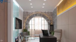 Дизайн интерьера: дизайн квартиры 100 кв.м в ЖК Газойл-сити - Воздушная геометрия