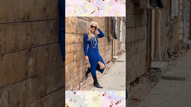 Трикотажные платья 2023 для женщин за 50/Knitted dresses 2023 for women over 50  #shorts смотреть онлайн