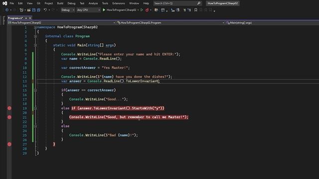 What is a If Statement in C# and how to write them?