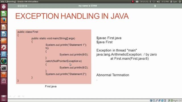 Exception Handling in Java | #3 | try-catch Blocks | Stack Trace | Unhandled Exception | Java