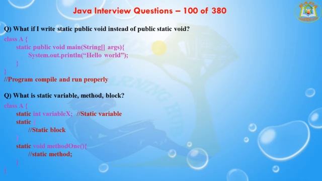 Java Interview Questions – 100 out of 380 смотреть онлайн