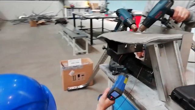 Огневое испытание аэрогеля INSUFLEX на производстве КОРДА