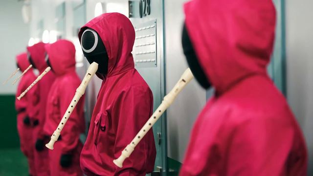Squid Game (Pink Soldiers) - Bad Flute Cover смотреть онлайн