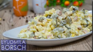 Салат с огурцами без изысков, но как же вкусно. Салат от которого и крошечки не останется.