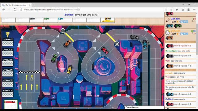 JOGANDO DOWNFORCE NO BOARD GAME ARENA (ON-LINE) смотреть онлайн