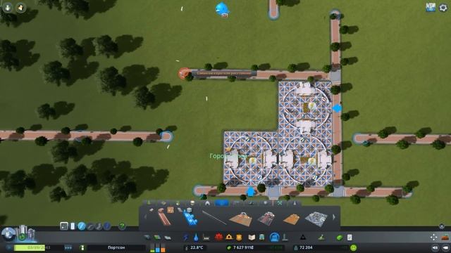 Сities skylines - Аттракционы и коммерция для туристов #19 смотреть онлайн