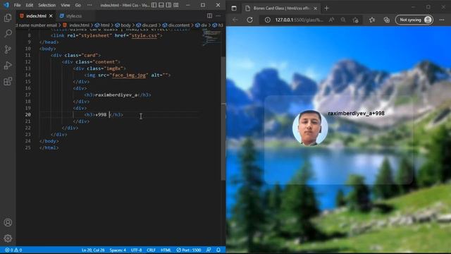 BISNES ANIMATED CARD EFFECTS  @OnlineTutorialsYT @uzzbe_dls | PROGRAMING GROUP | #14 day