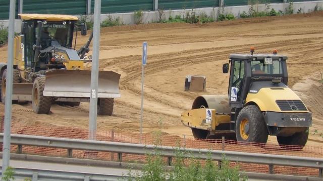 Строительство съезда С6. Трасса М11. Химки, Левый берег. смотреть онлайн