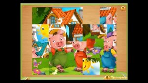 Пазл Три поросёнка. Играемся.ру