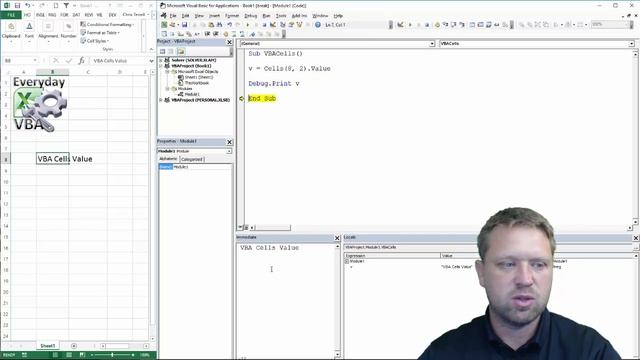 Excel VBA Cell Value - Code Included смотреть онлайн