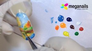Роспись ногтей. Как нарисовать пейзаж на ногтях?