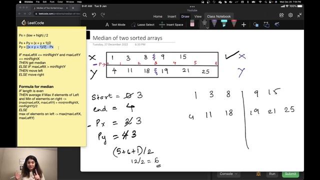 Leetcode 4. Median of Two Sorted Arrays (Python)
