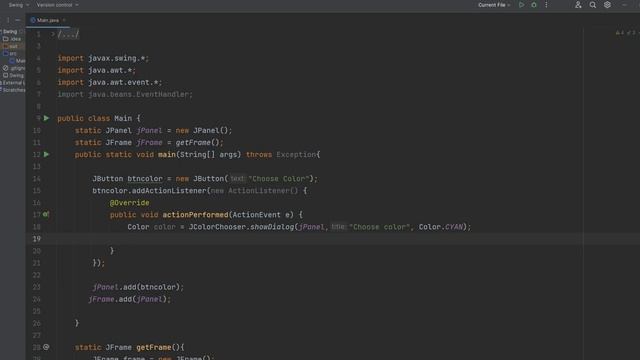 JavaSwing: JColor dialog | Урок по JavaSwing: JColor dialog #java #javaswing #javagui смотреть онлайн