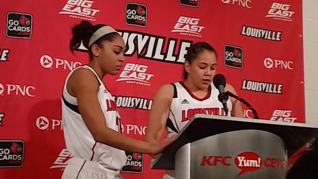 U of L guard Shoni Schimmel after win over Portland смотреть онлайн