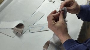 Как самому сшить заднюю декоративную накладку на диван с потайным креплением скоб. Скрытый монтаж.