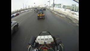 На квадроциклах по городу. Версия 2)