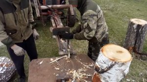 Самодельный гидравлический дровакол
