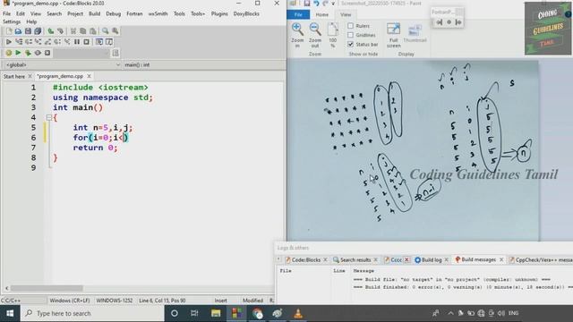 #1 Square Star Patten in C++ | C++ Programming | C++ for beginners | written Notes with Program dem