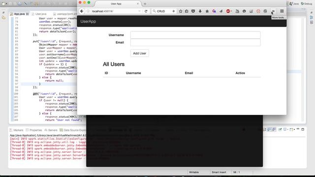Consuming Java 8 Spark's REST APIs using AngularJS смотреть онлайн