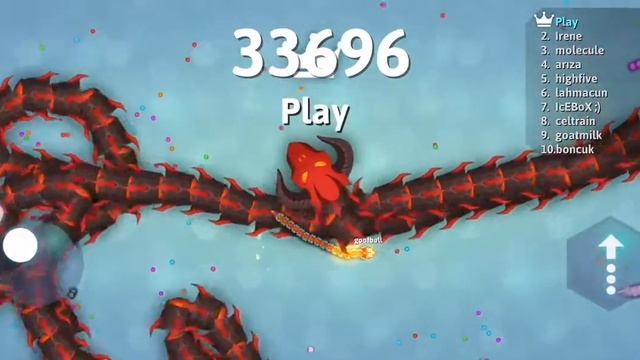 Игра snake.io, снейк йо. ШОК ОГРОМНАЯ ЗМЕЯ смотреть онлайн