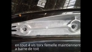 Tuto demontage barre de toit Renault Megane 3 Estate/disassembly roof bar Renault Megane 3 Estate