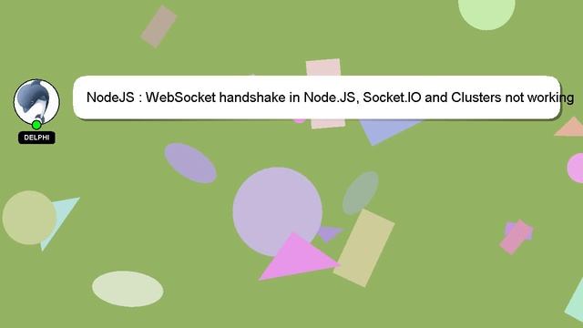 NodeJS : WebSocket handshake in Node.JS, Socket.IO and Clusters not working смотреть онлайн