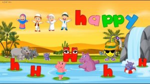 Consonants / The Letter Hh / Phonics Song / Short Vowels / 1-2 Syllable Words