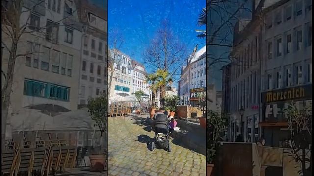 Весна на центральной площади Зигбурга #беженцывгермании