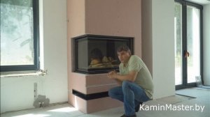 Обзор горения топки ASTOV П2С 8457 Астов 2 стекла, горениe открытого огоня. #kaminMaster#ASTOV