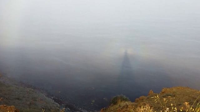 Крымские пляжи исчезли в тумане. Солнечная долина. Прибрежное.
