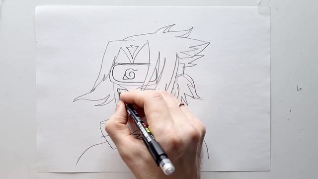 Master Drawing Sasuke with This Easy Pencil Tutorial for Kids - How to draw Sasuke step by step смотреть онлайн