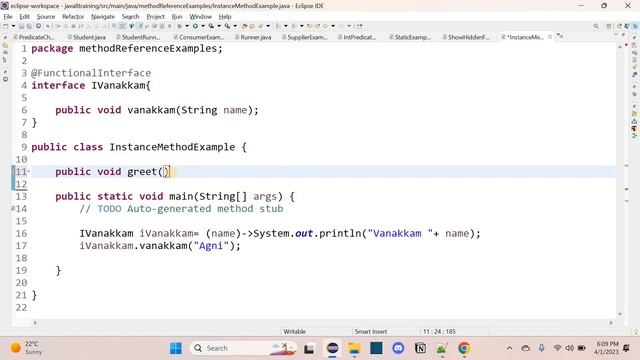Java8 | 35 | Method Reference | Instance method | Tamil смотреть онлайн
