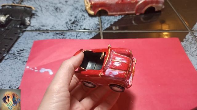 DIY Новогодний декор переделка Машинка с елкой