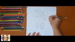 Как нарисовать кота в сапогах. Онлайн-школа рисования "Малевашки"