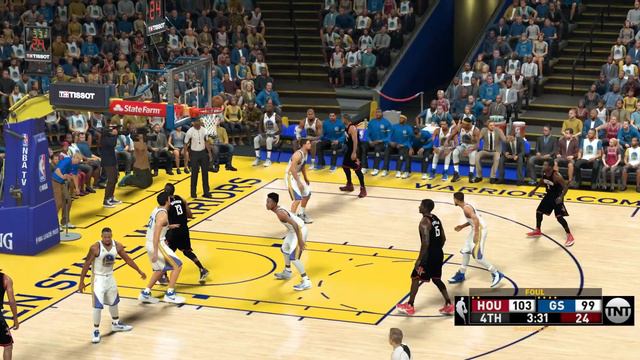 NBA 2K17 PC MOD│ Rockets vs Warriors │TNT PC MOD w/Download Link смотреть онлайн